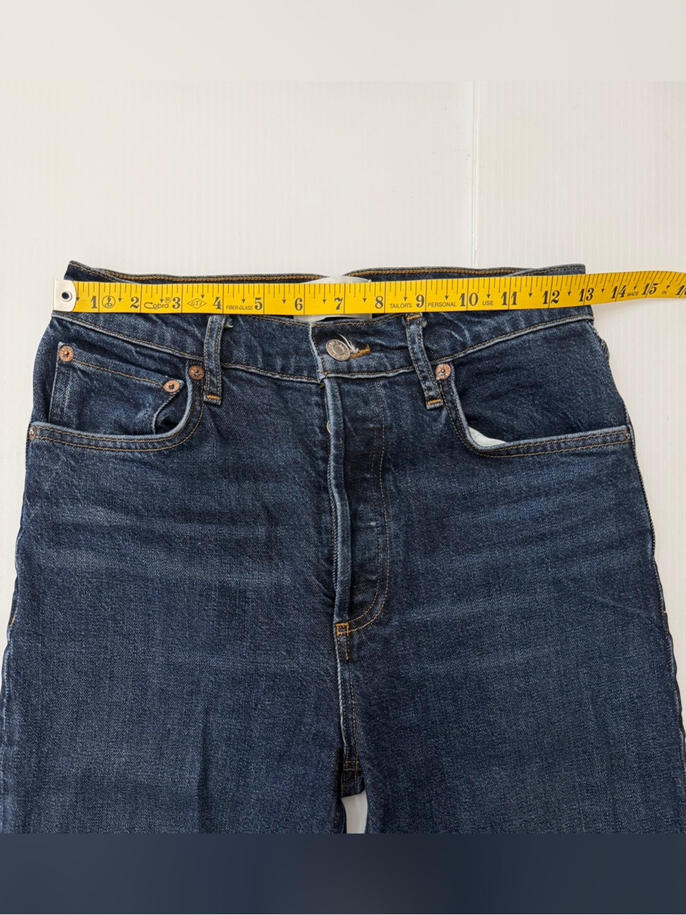 Agolde Riley High Rise Straight Crop Jeans - 25 - Picture 10 of 13
